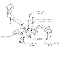 Toyota Starlet Hatch 05/1996 - 10/1999 - Towbar Kit