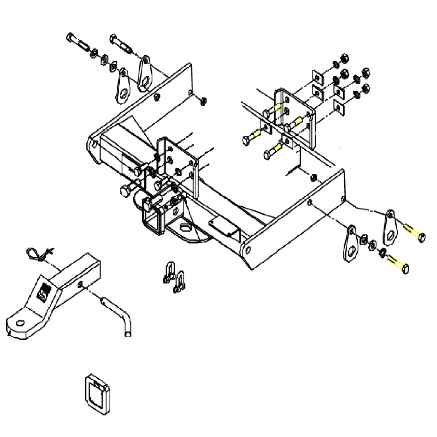 Land Rover Defender Cab Chassis 03/1992 - 01/2007 - Towbar Kit