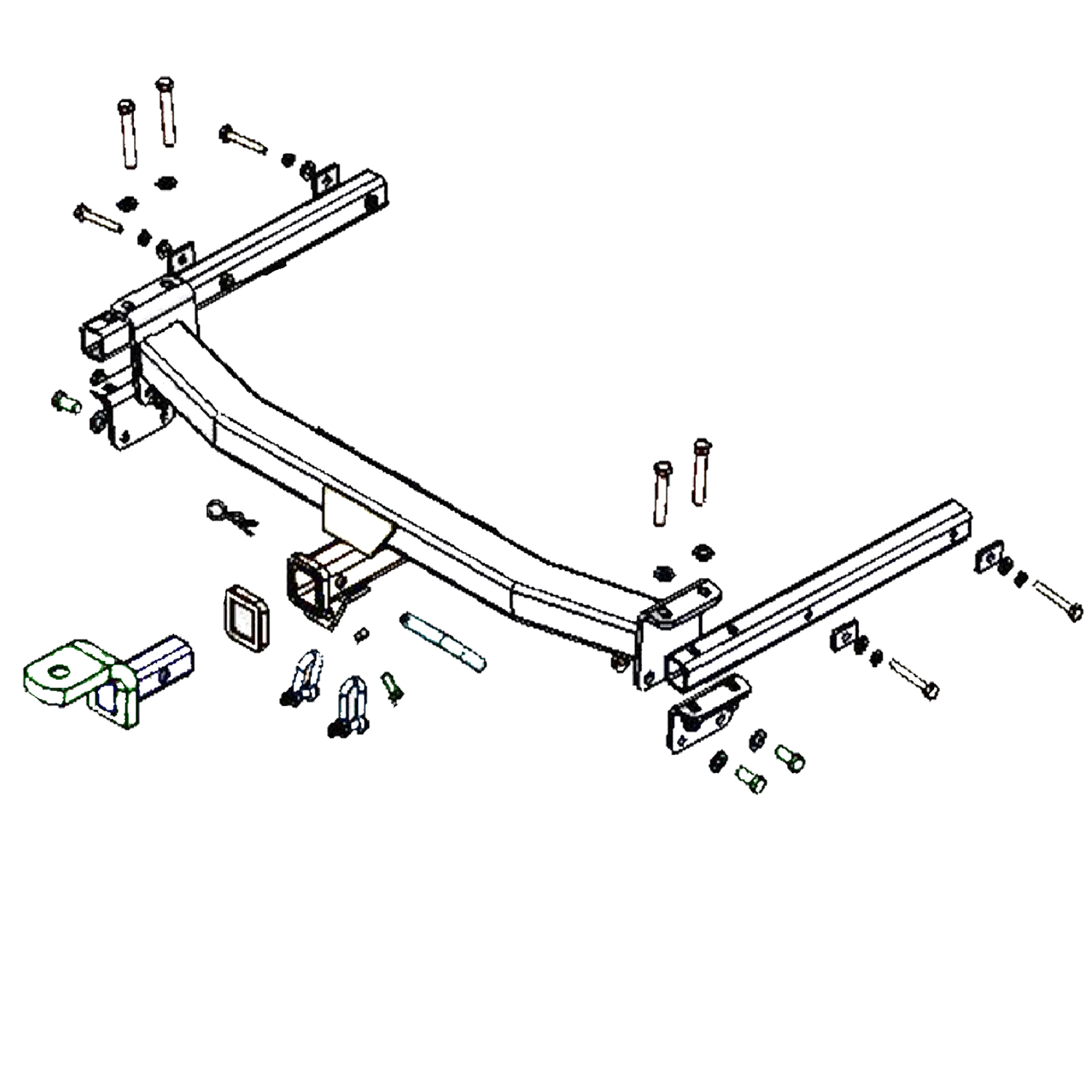 Volkswagen Jetta Sedan 02/2006 - 10/2009 - Towbar Kit