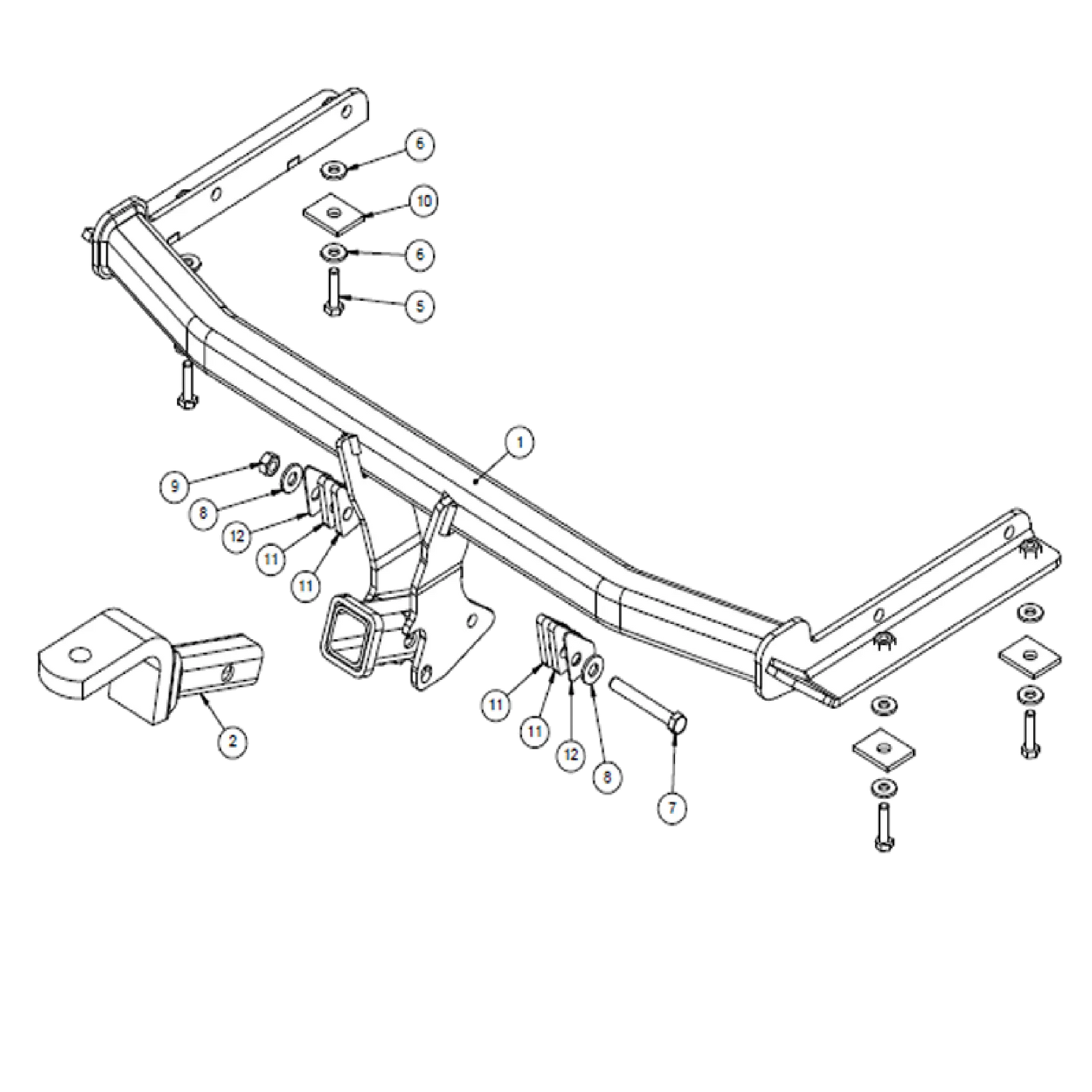 Honda Civic Hatch 06/2012 - 06/2016 - Towbar Kit