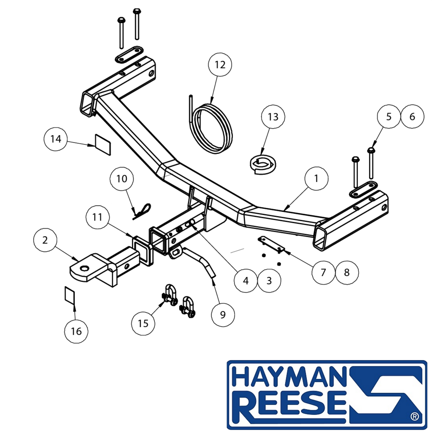 Holden Commodore VF Sedan (Inc SS) 05/2013 - 09/2017 - Towbar Kit