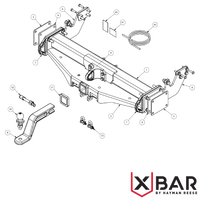 X-Bar Toyota LandCruiser 79 Series Cab Chassis 08/2012 - On - Towbar Kit