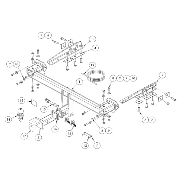 Subaru Forester (Inc Hybrid) SUV 08/2018 - On - Towbar Kit