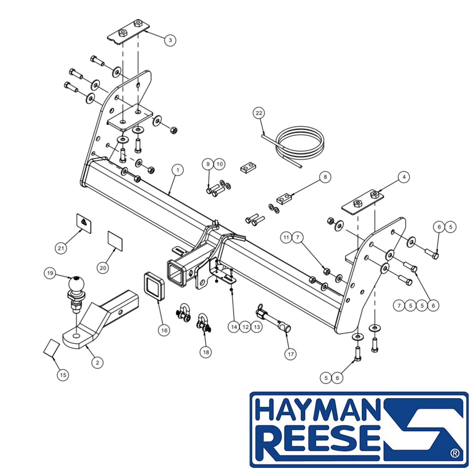 Ford Ranger 2wd & 4wd Tub Body With Bumper 08/2015 - 04/2022 - Towbar Kit