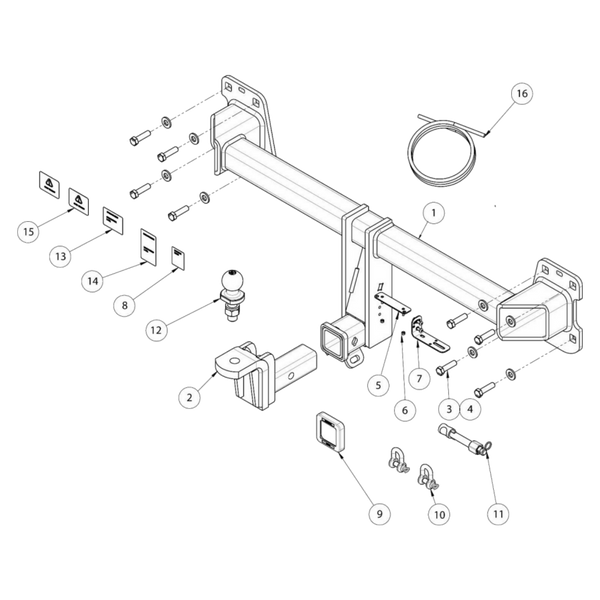 Audi Q7 SUV 06/2015 - On - Towbar Kit