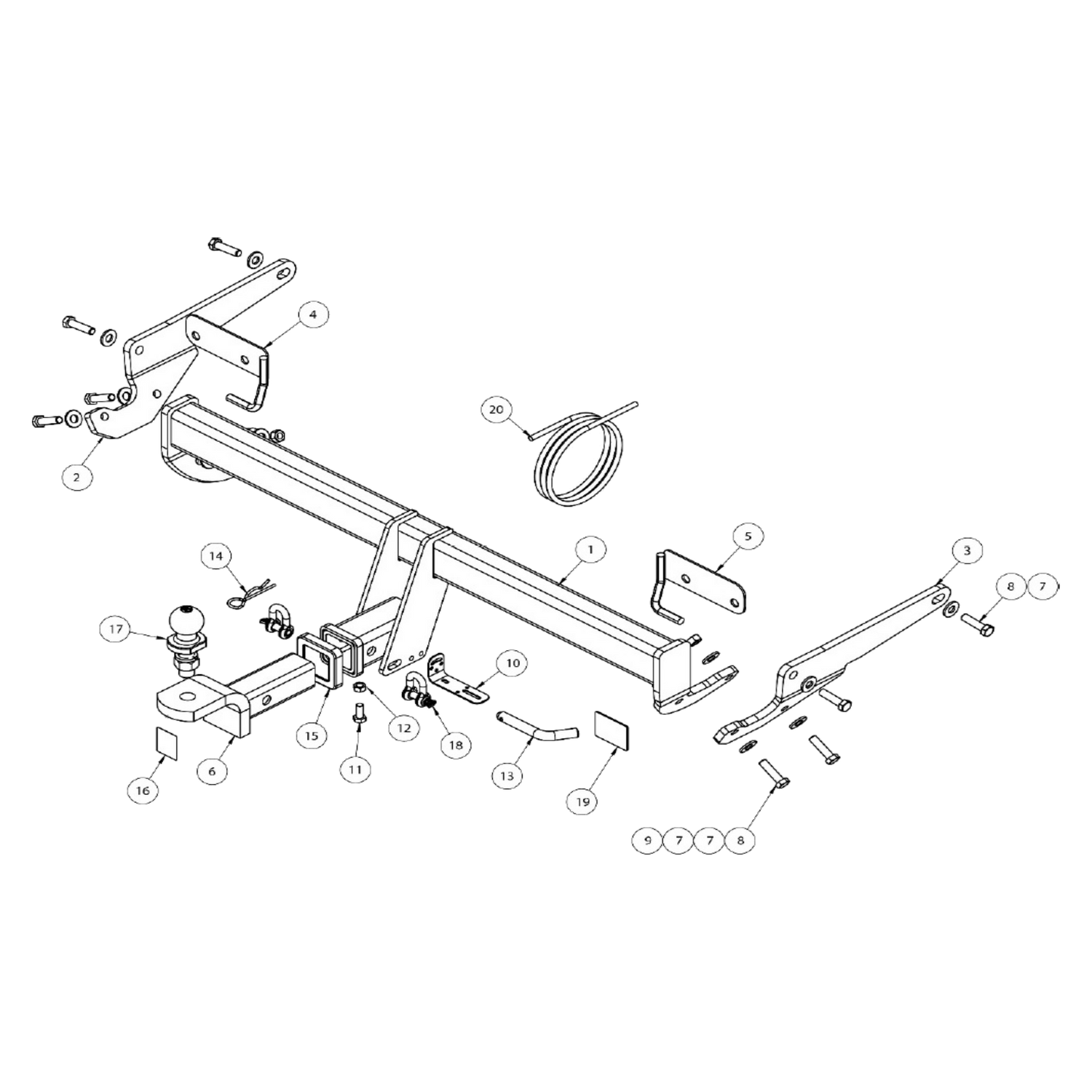 Mazda 6 GL Sedan 03/2018 - On - Towbar Kit
