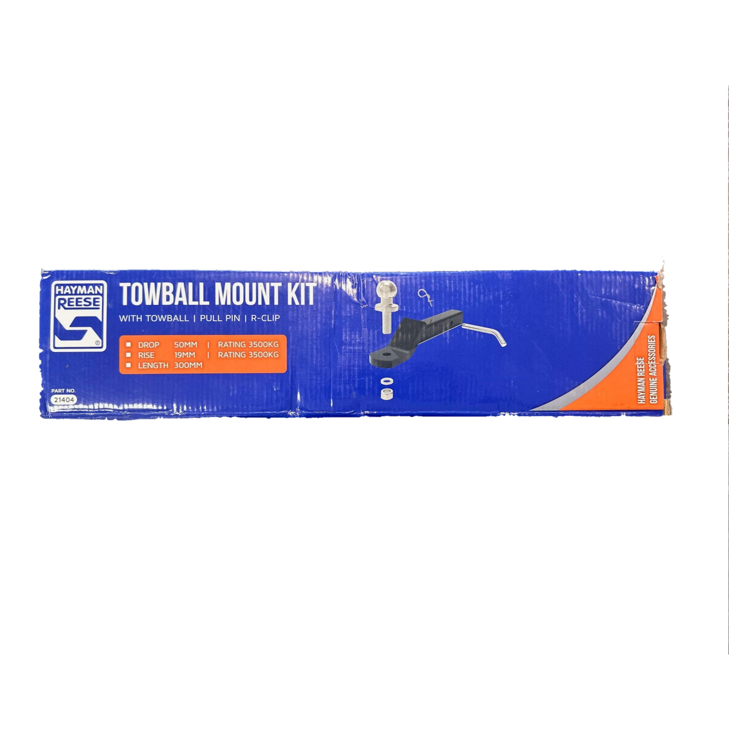 Ballmount Kit 50mm Drop, 19mm Rise, 300mm Long - 3500kg Hayman Reese