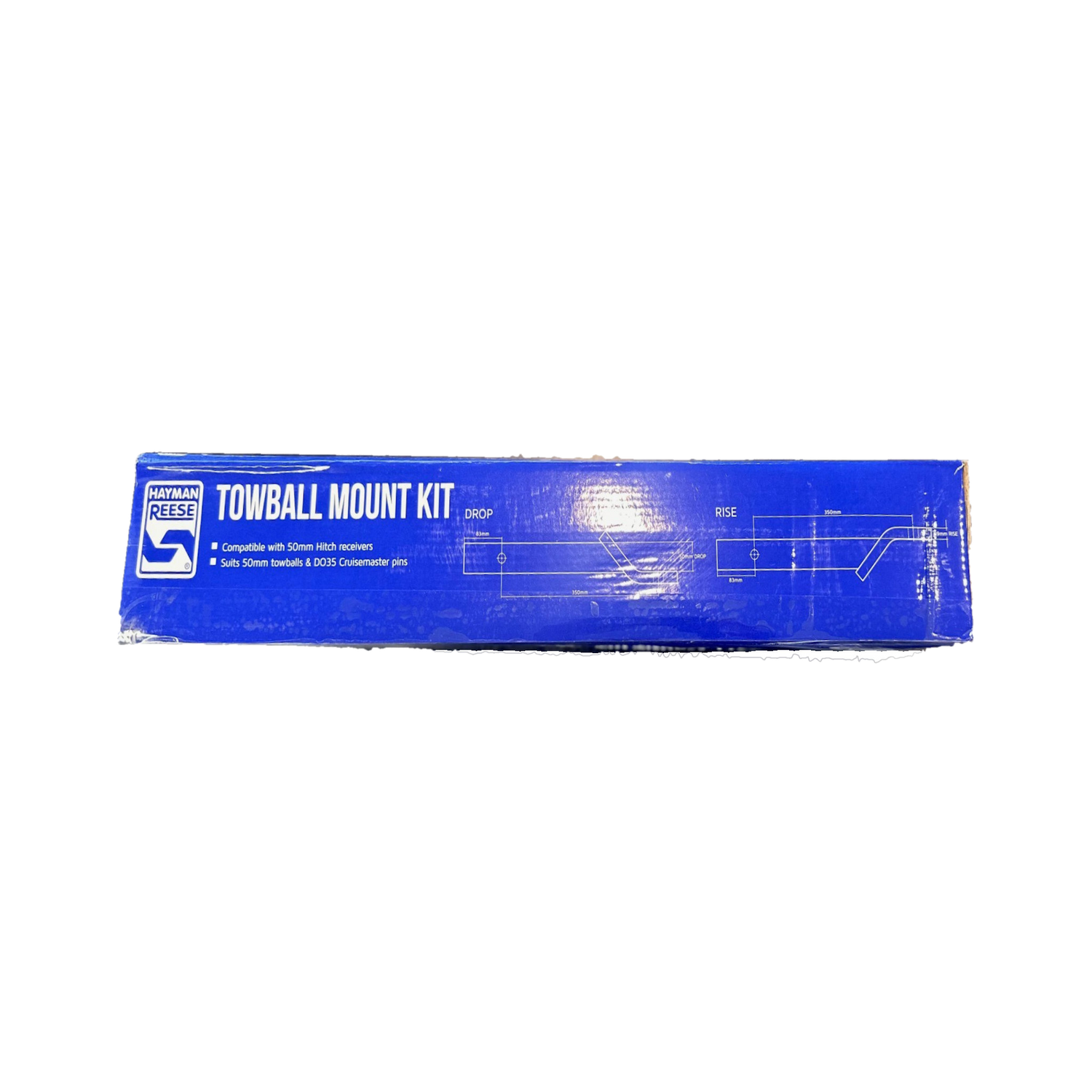 Ballmount Kit 50mm Drop, 19mm Rise, 350mm Long - 3500kg Hayman Reese