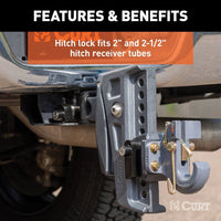 CURT Rebellion XD Tongue And Hitch Lock Set