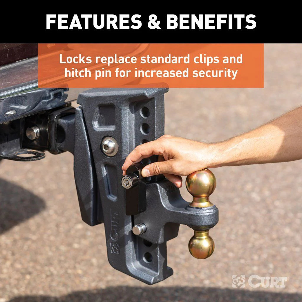 CURT Rebellion XD Tongue And Hitch Lock Set