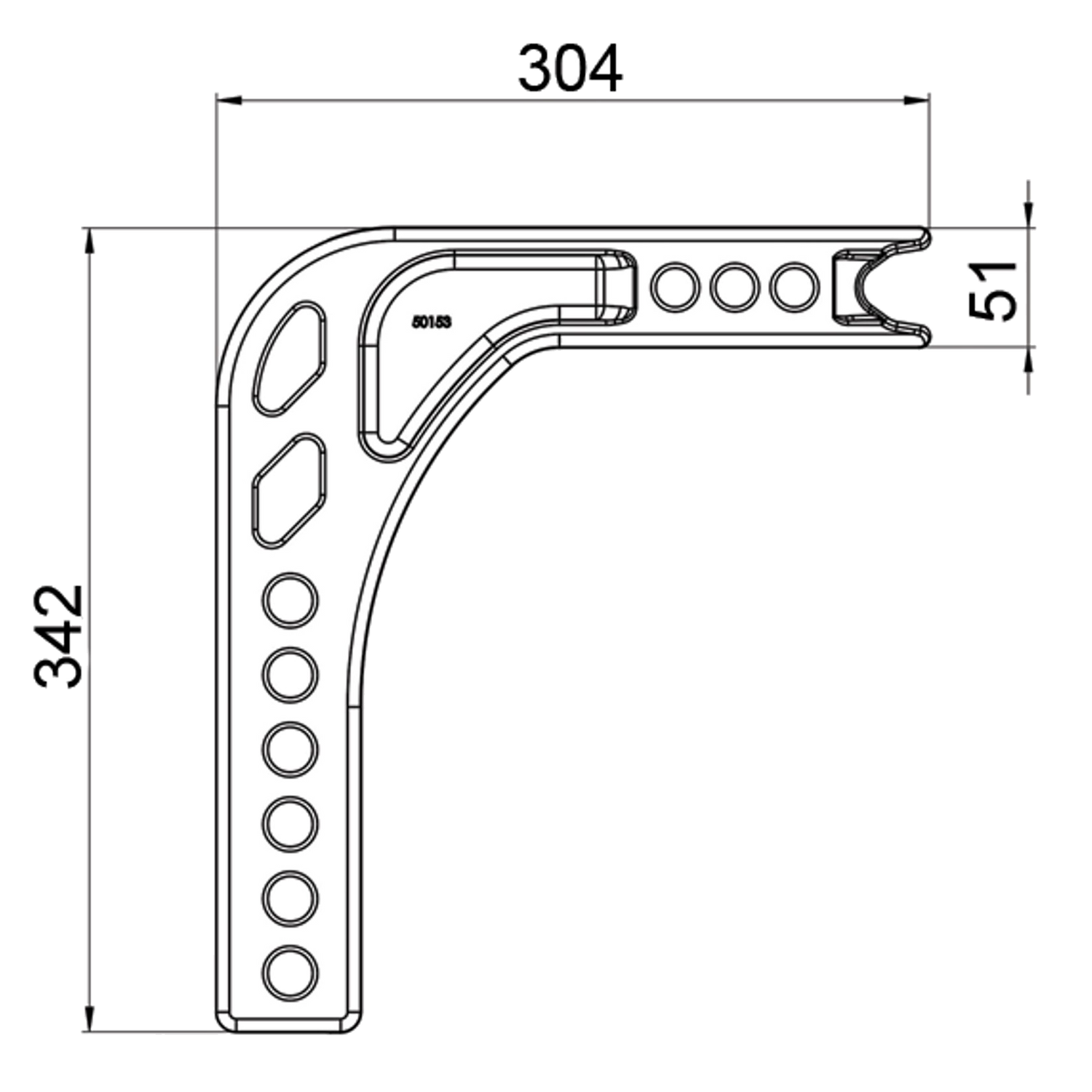 Drop Shank - Adjustable Ballmount (Cast) - 160mm Drop