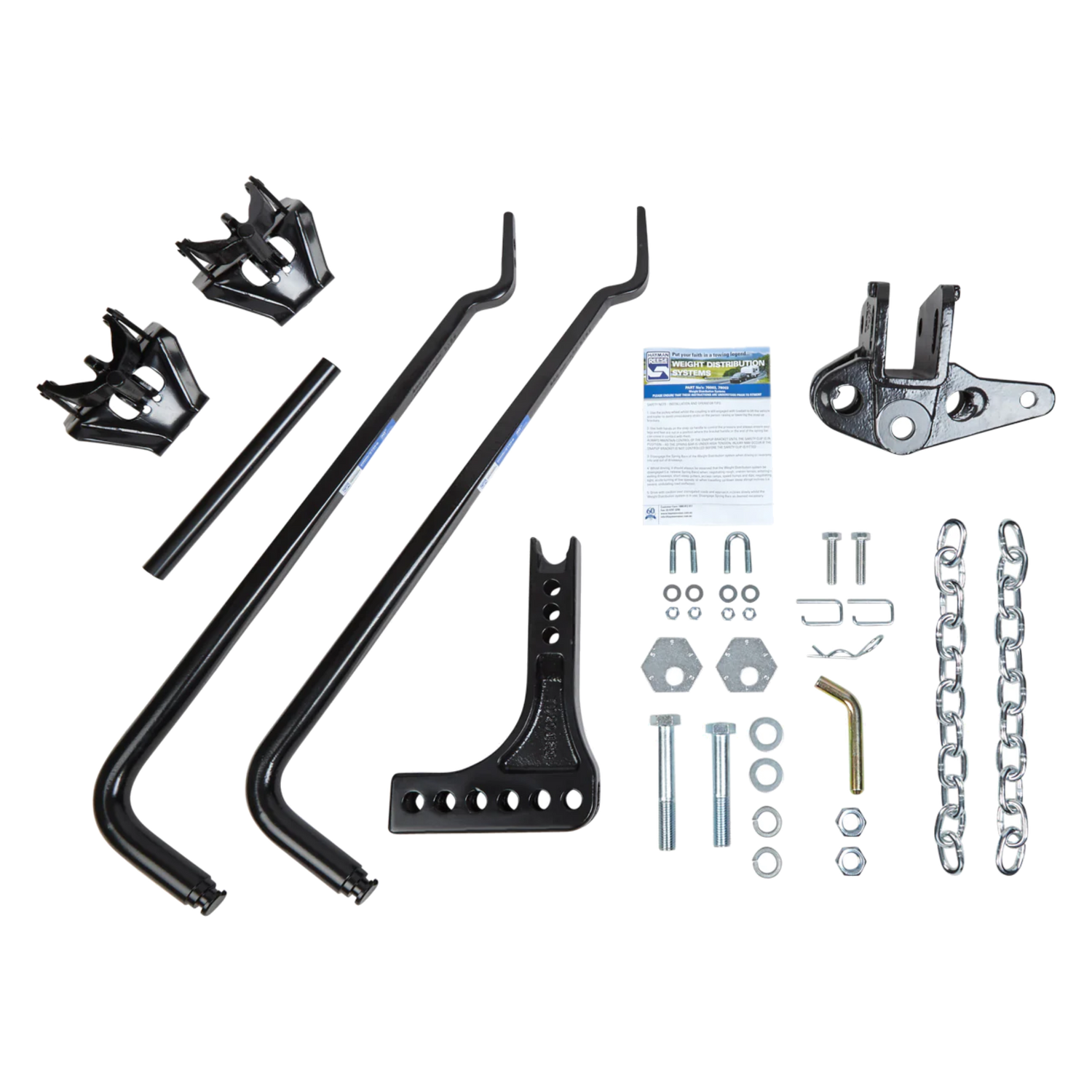Hayman Reese 600lb Medium Duty Weight Distribution Kit with Round 30" Spring Arms/ Suits 6" A Frame