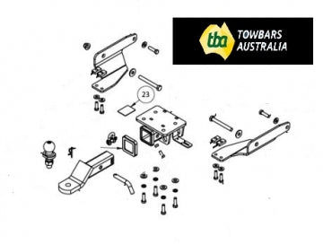 Volkswagen Amarok 4WD V6 Tub Body With Bumper 02/2011 - 12/2022 - Towbar Kit