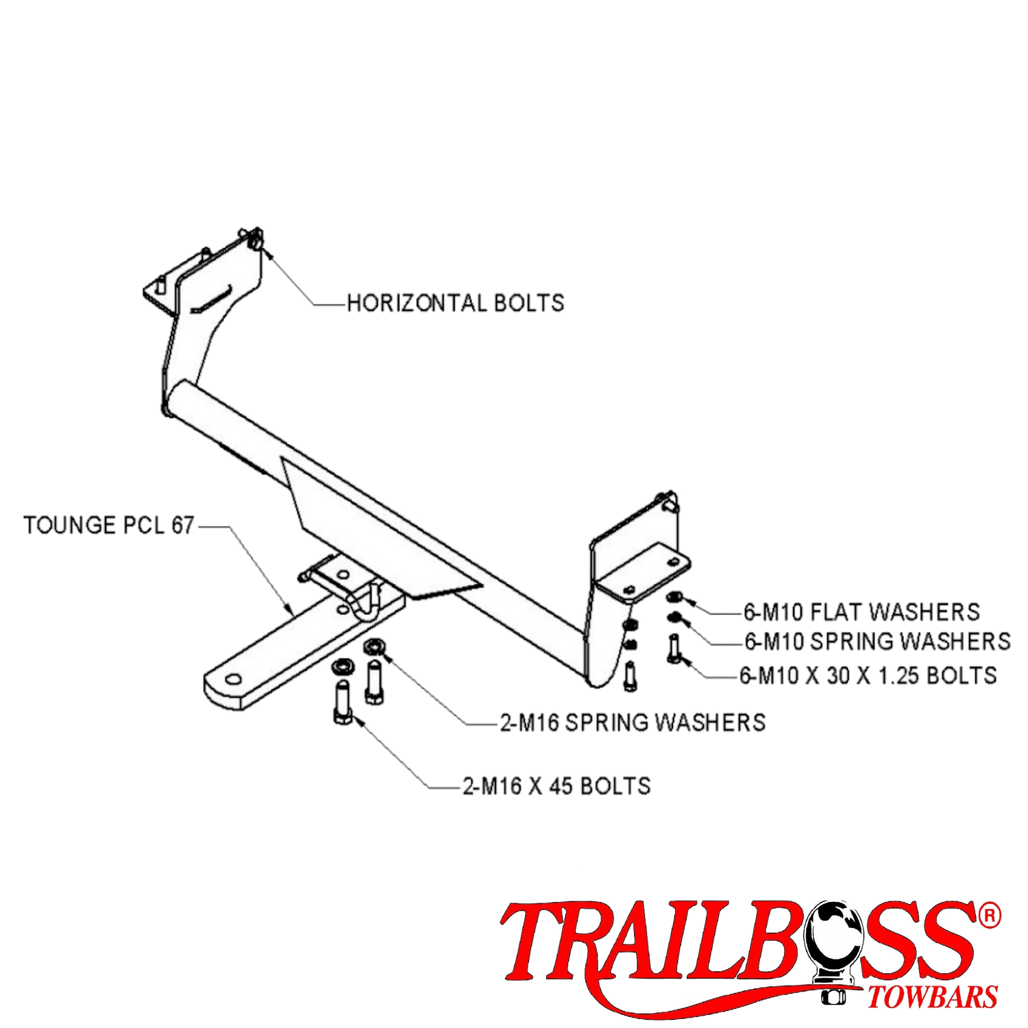 Mitsubishi Outlander ZE ZF SUV 02/2003 - 10/2006 - Towbar Kit