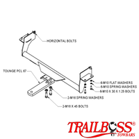 Mitsubishi Outlander ZE ZF SUV 02/2003 - 10/2006 - Towbar Kit
