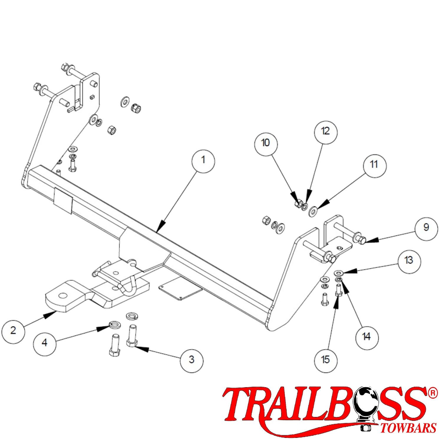 Mitsubishi Lancer CJ Sportsback 10/2007 - 09/2011 (Not Rallyart) - Towbar Kit