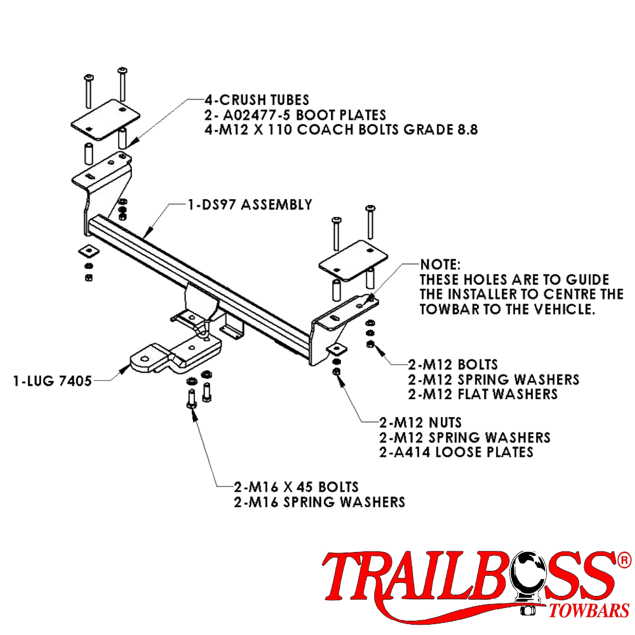 Nissan Dualis J10 SUV (Not +2) 10/2007 - 07/2014 - Towbar Kit