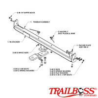 Ford Falcon FG, FGX Sedan 06/2008 - 10/2016 - Towbar Kit