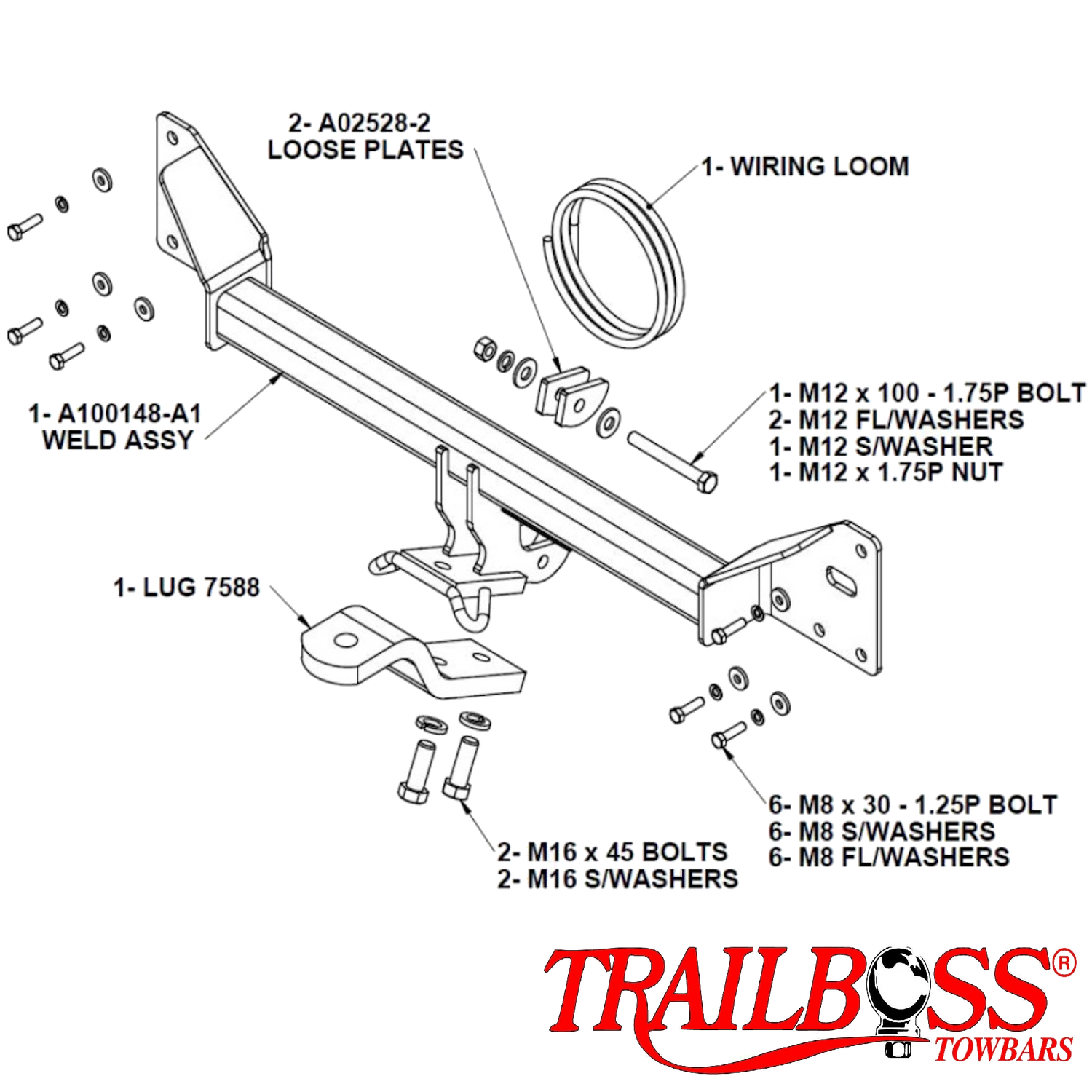 Honda Accord Euro Sedan 09/2008 - 02/2015- Towbar Kit