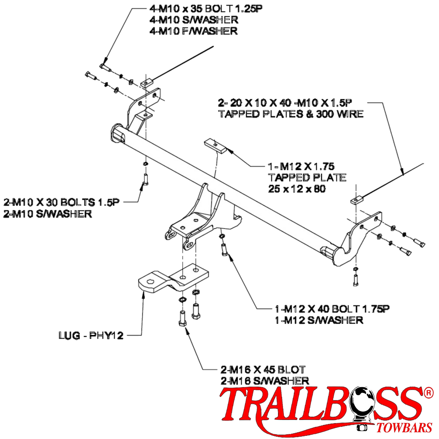 Hyundai Grandeur XG  People Mover 09/1999 - 01/2006  - Towbar Kit