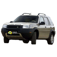 Land Rover SUV with a visible license plate on a white background