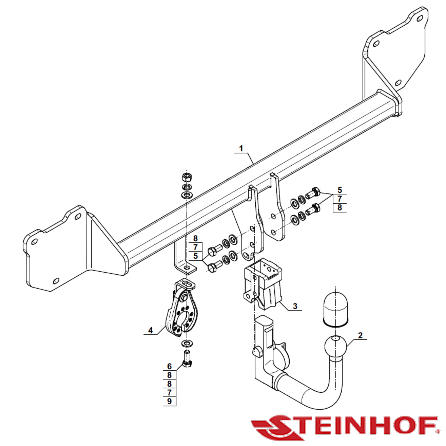 Mini Cooper Countryman S / SD Hatch 01/2010 (R60 or R61 model series)- On - Towbar Kit