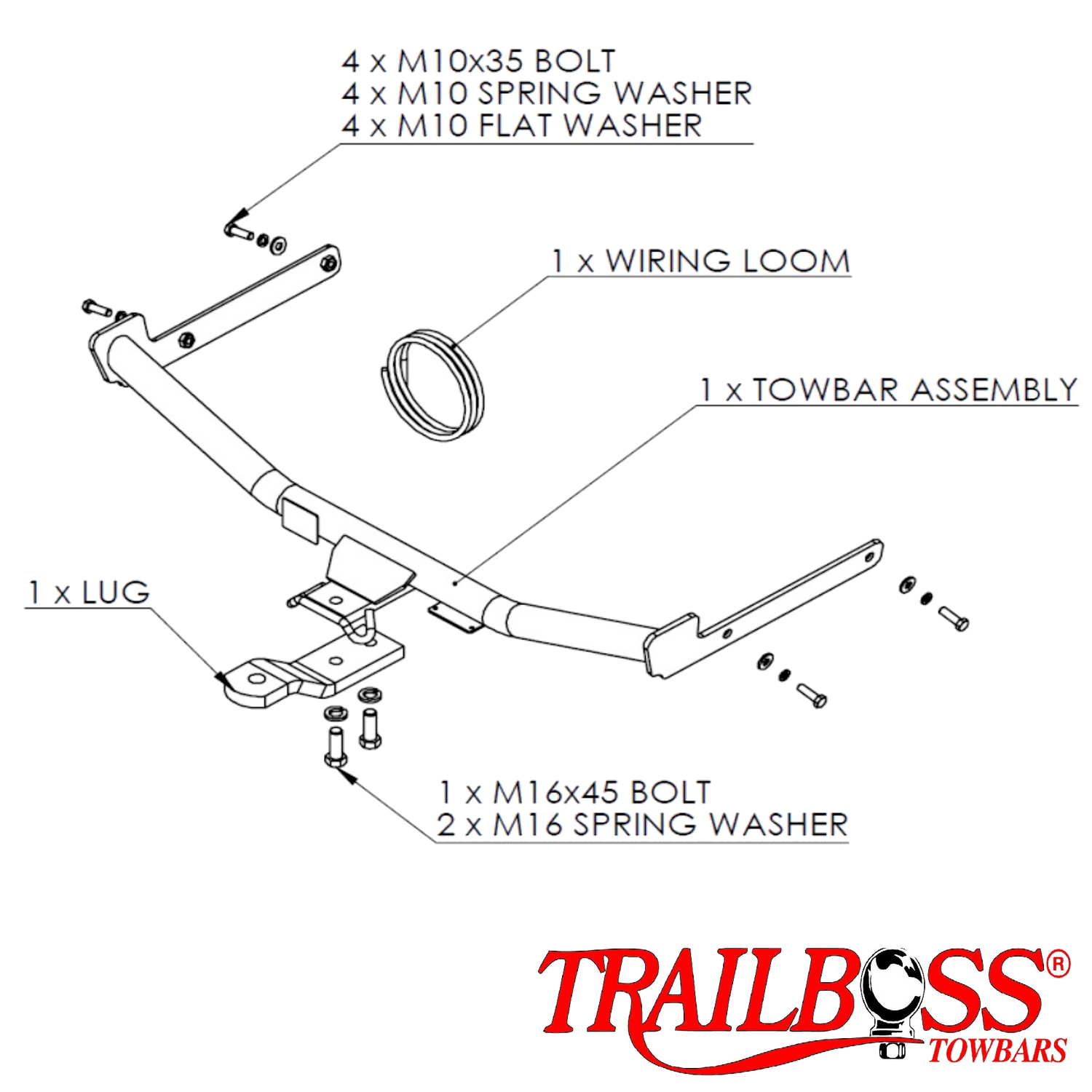 Mazda 2 Sedan 01/2010 - 10/2014 - Towbar Kit