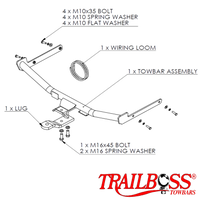 Mazda 2 Sedan 01/2010 - 10/2014 - Towbar Kit