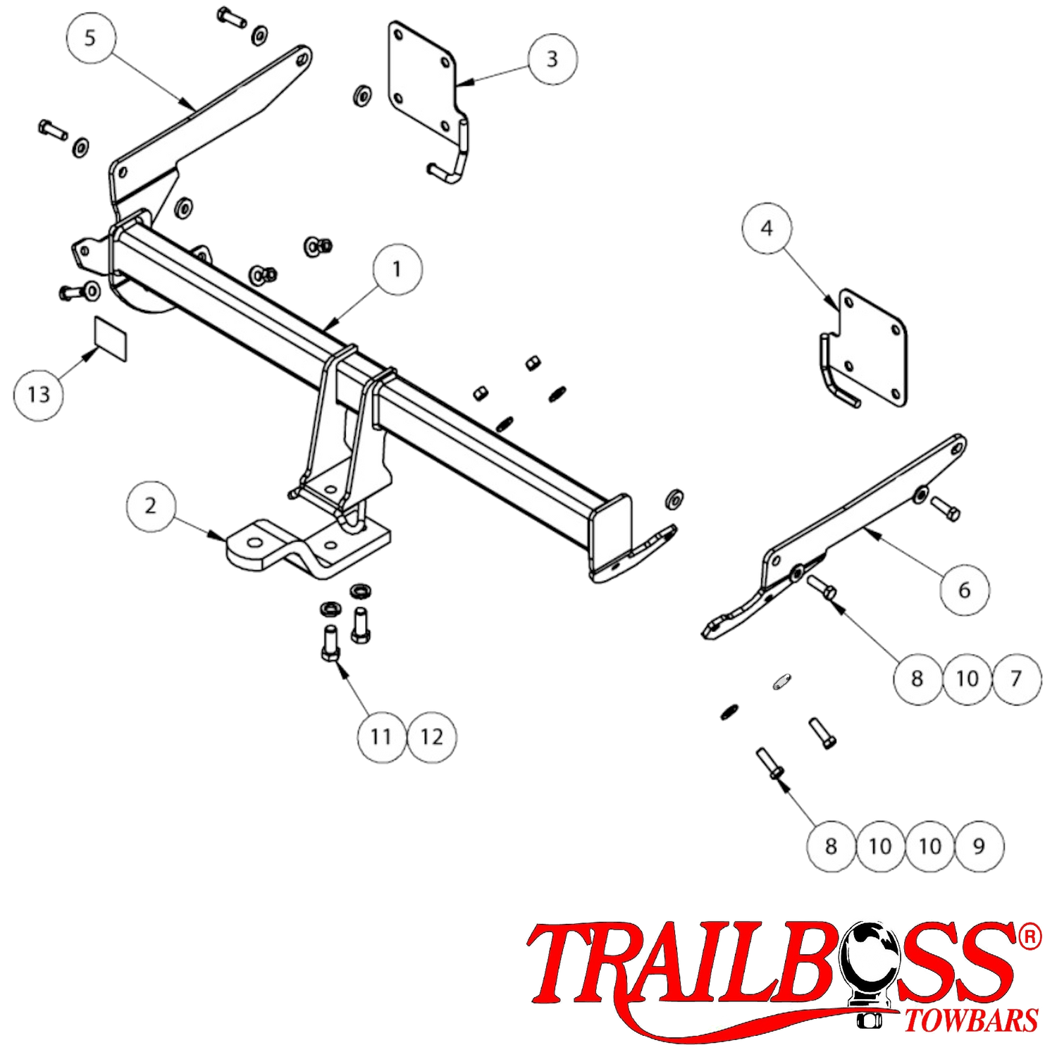 Mazda 3 BN BM Sedan 12/2013 - 03/2019 - Towbar Kit