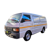 White van with orange stripe on a white background