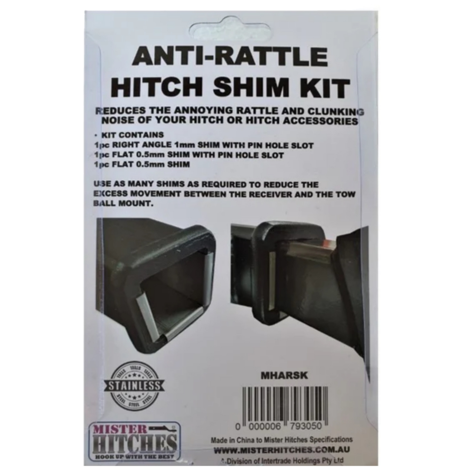 Anti-Rattle Hitch Shim Kit