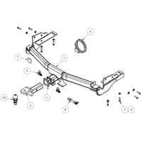 Toyota Kluger XU40, GSU40R, 45R SUV 08/2007 - 02/2014 - Towbar Kit