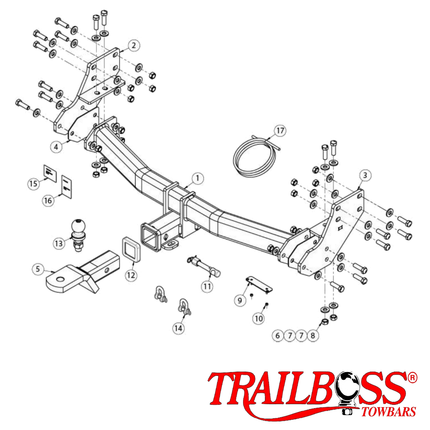 Toyota Coaster Gen 4 Bus 04/2017 - On - Towbar Kit