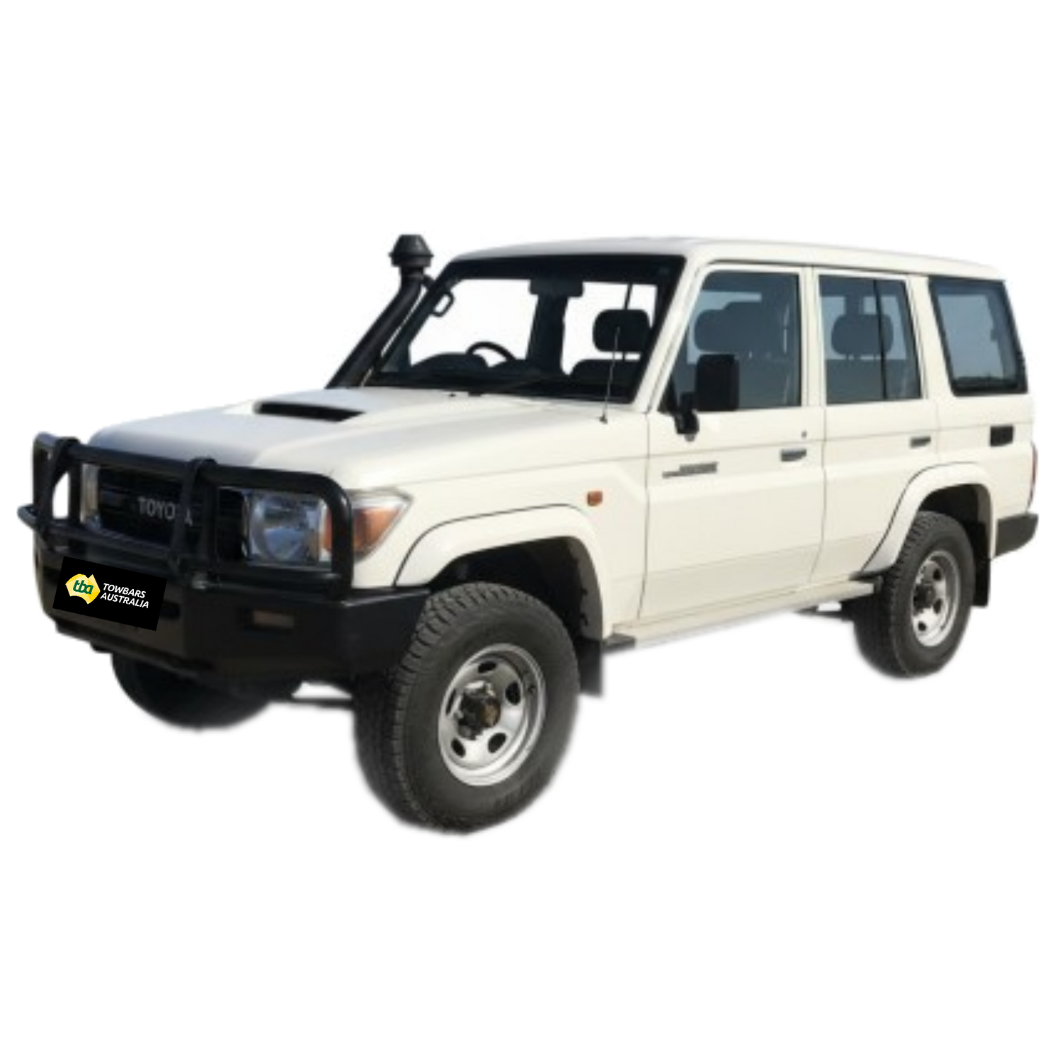 White off-road vehicle on a white background