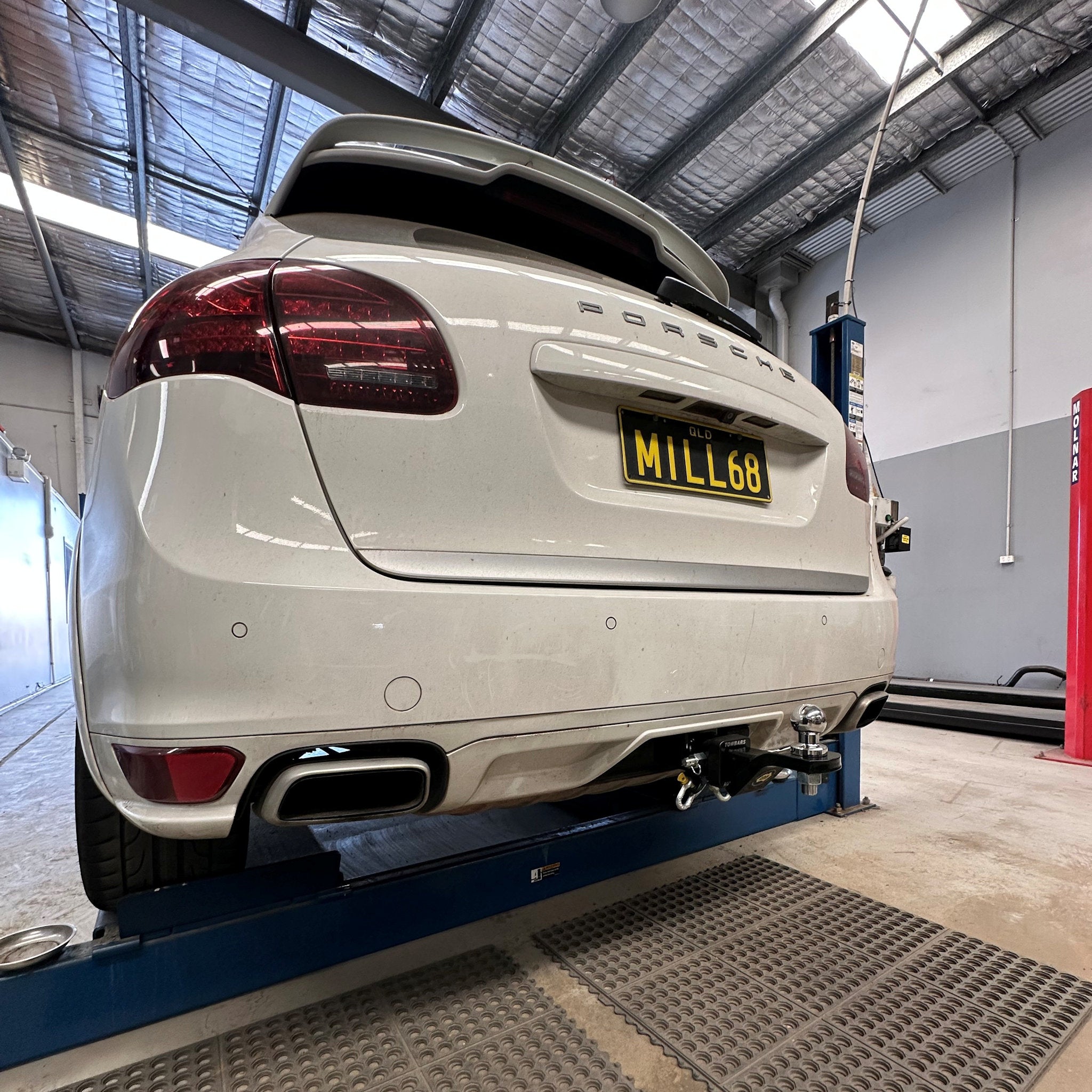 Towbar Vertically Detachable Porsche CAYENNE II From 2010 To 2017 (Steinhof A-093) Universal