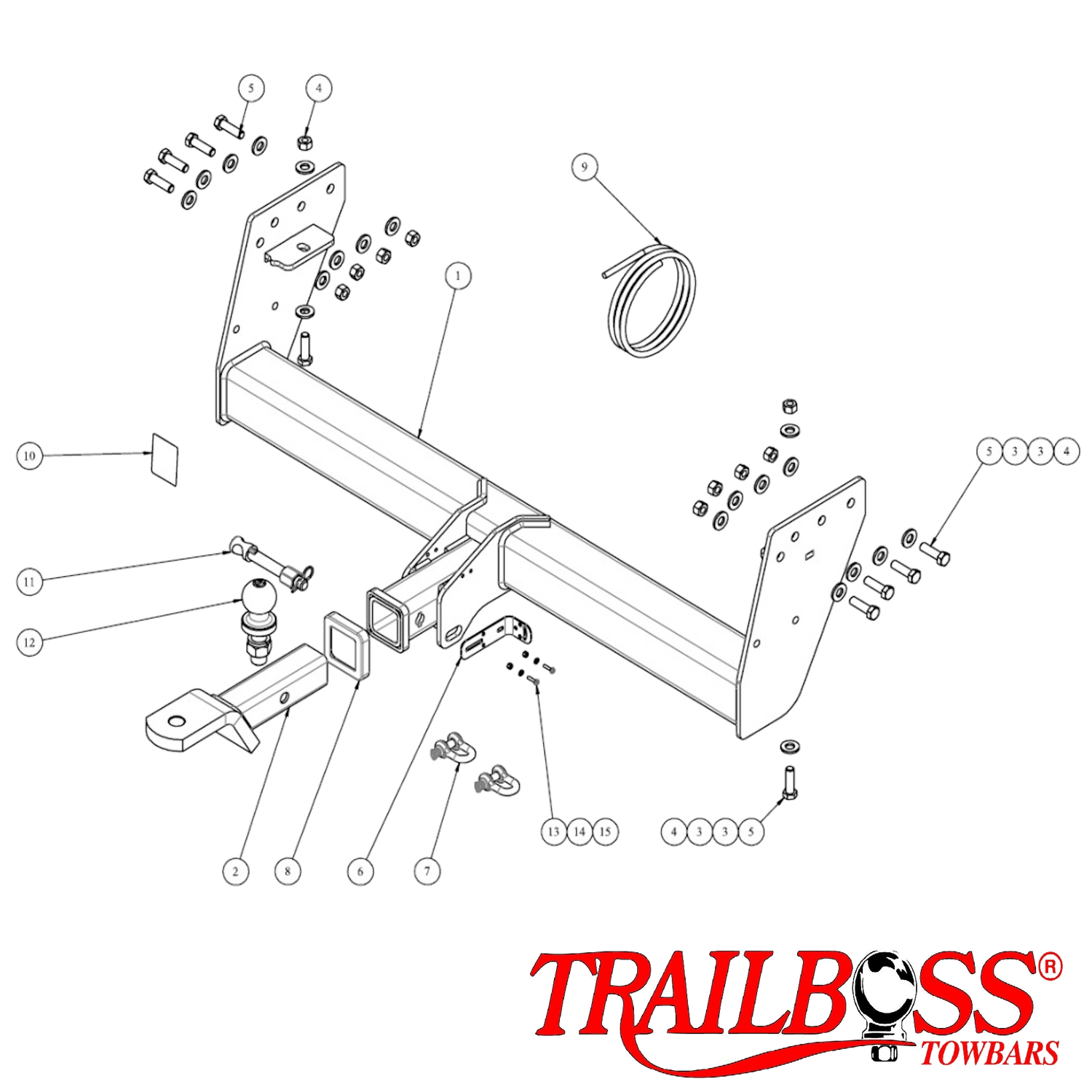 Mitsubishi Triton MR Tub Body With Bumper 11/2018 - 01/2024 - Towbar Kit