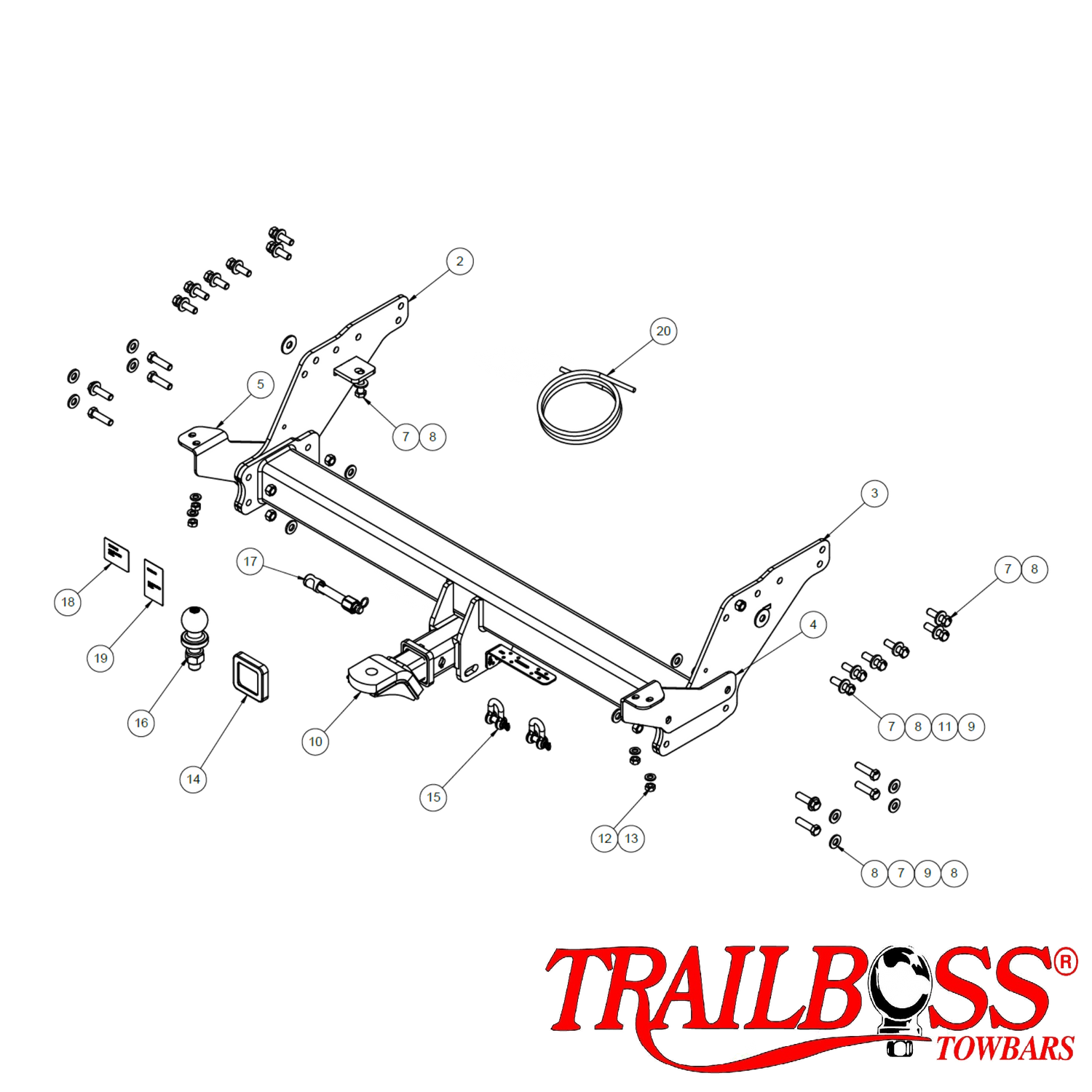 Mitsubishi Triton MV Tub Body With Bumper 03/2024 - On - Towbar Kit