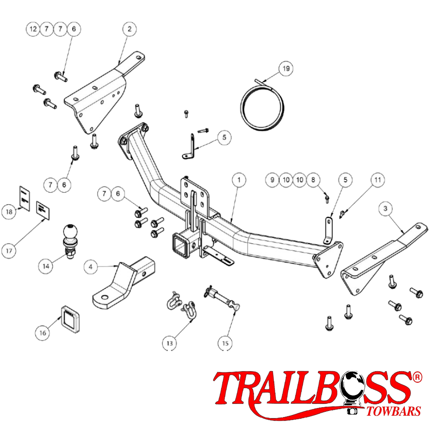 Nissan Patrol Y62 Series 5 SUV 09/2019 - On - Towbar Kit