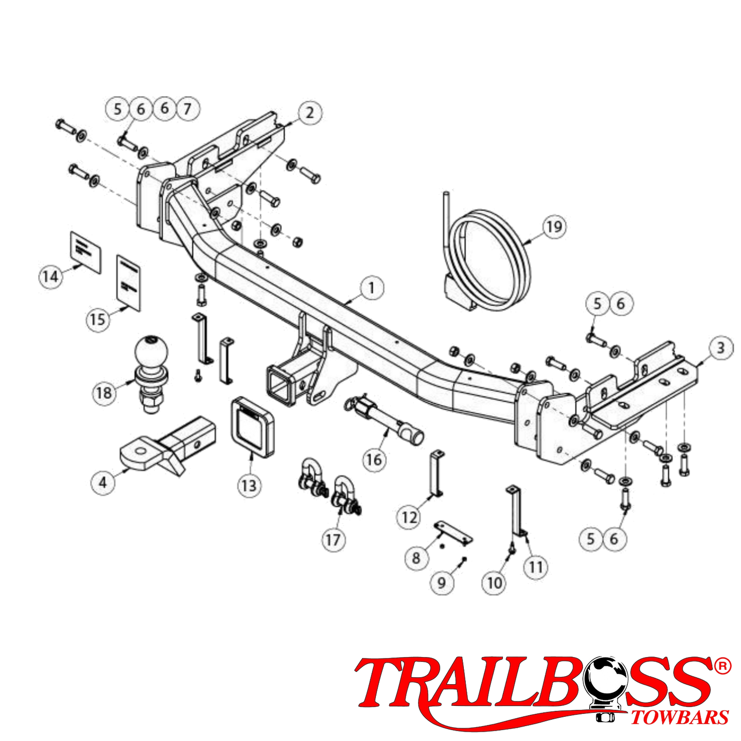 Nissan Pathfinder R52 SUV 10/2012 - 12/2020 - Towbar Kit