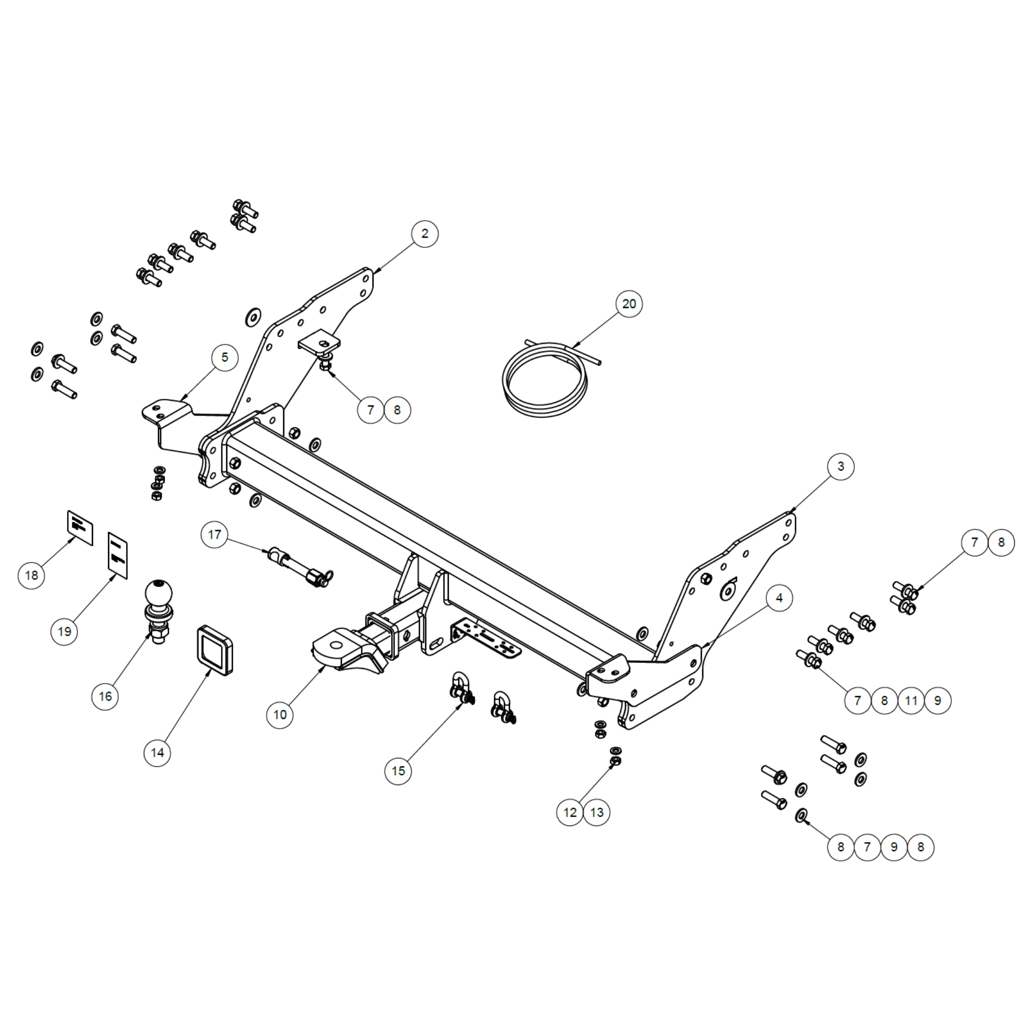 Nissan Navara D27 Tub Body 07/2025 - On - Towbar Kit