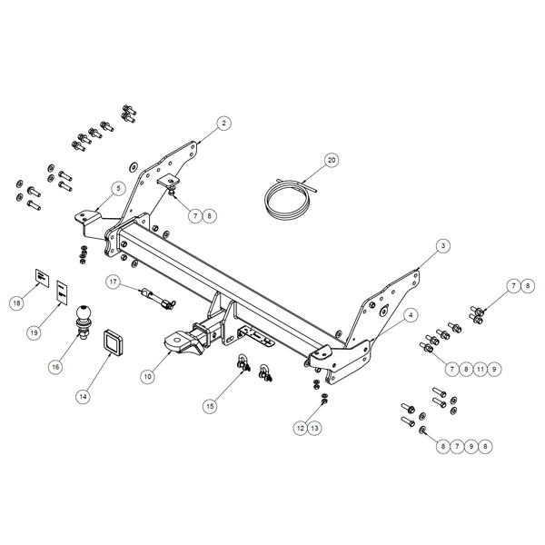 Nissan Navara D27 Tub Body 07/2025 - On - Towbar Kit
