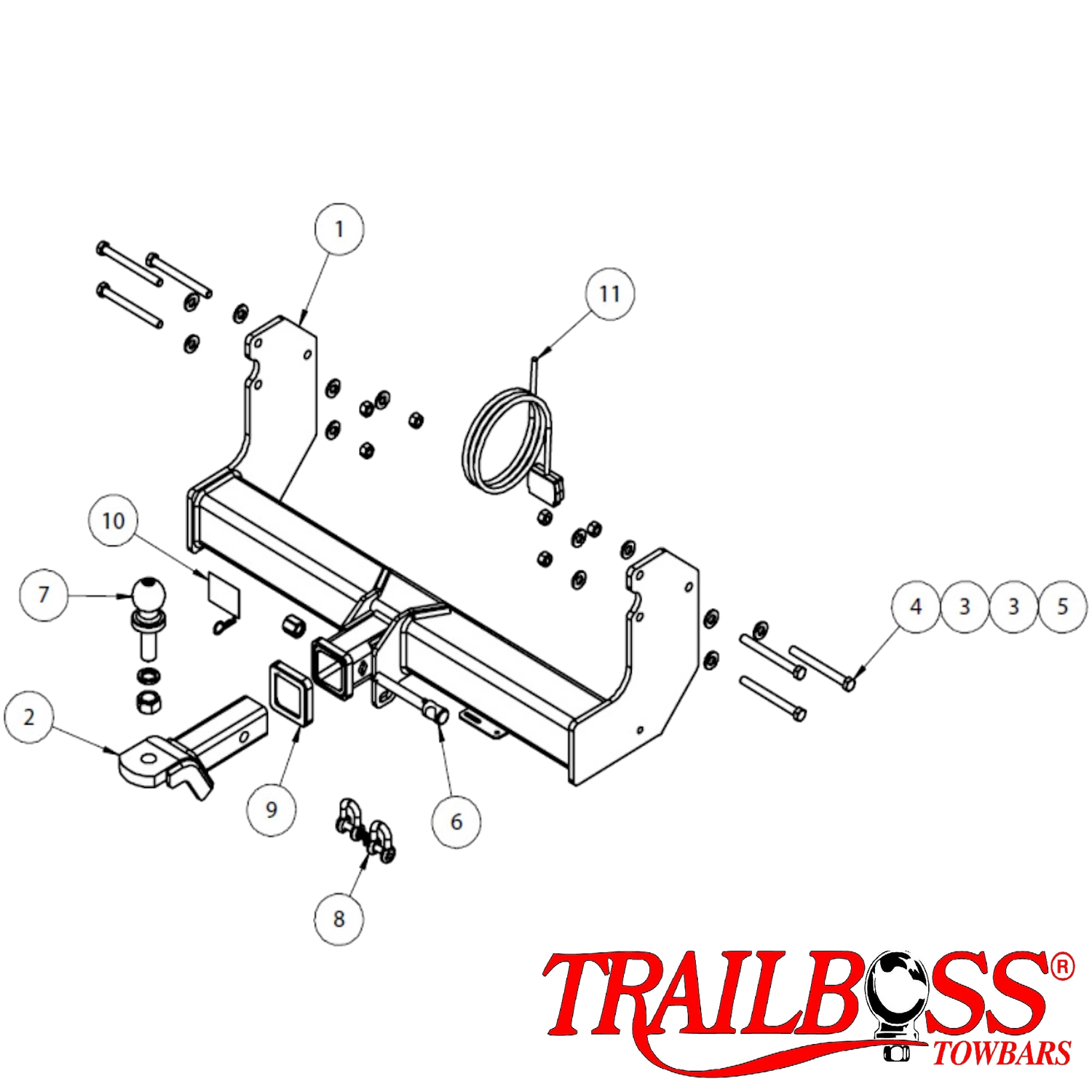 Ford Transit VO Cab Chassis 09/2014 - On - Towbar Kit
