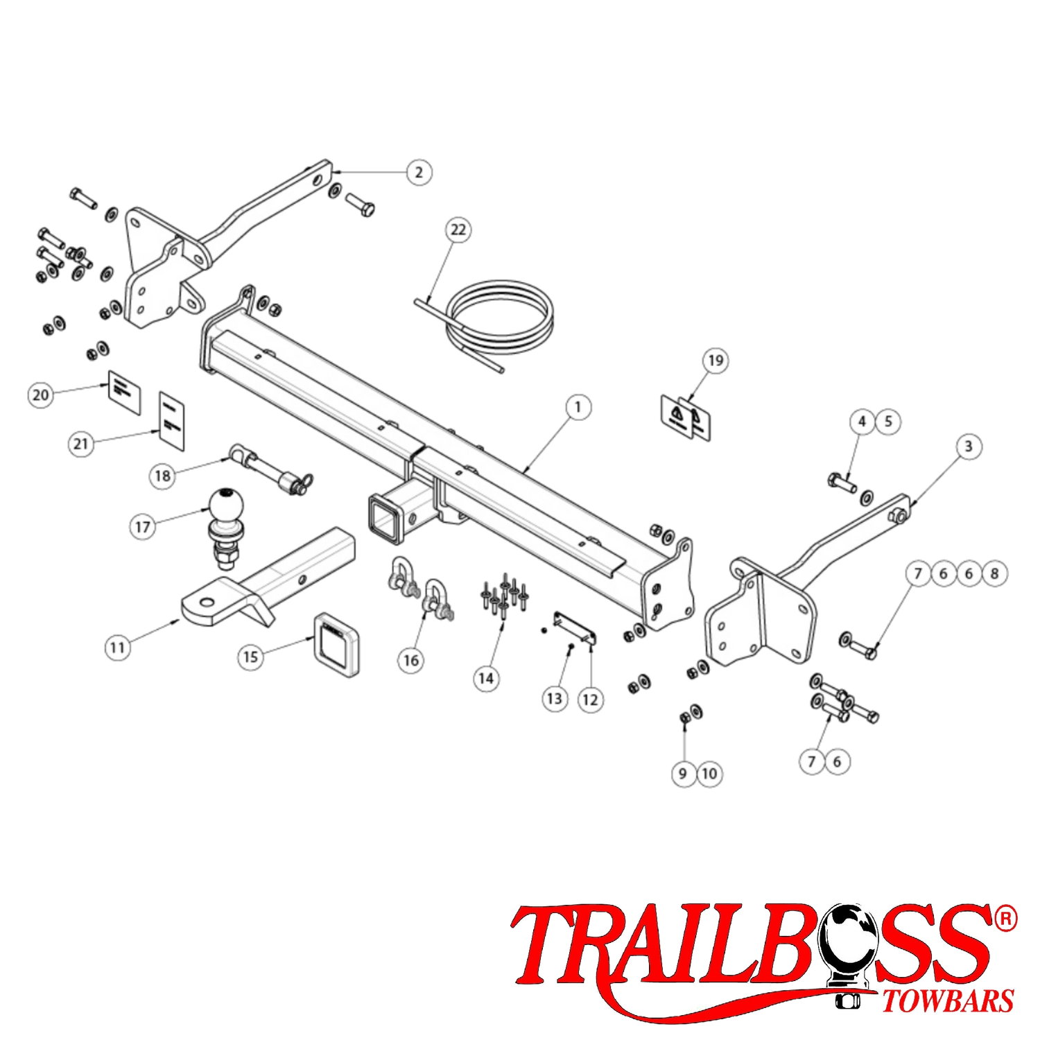 Ford Transit Custom AV Van 08/2023 - On - Towbar Kit