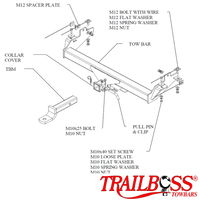 Great Wall Steed Cab Chassis 07/2016 - On - Towbar Kit