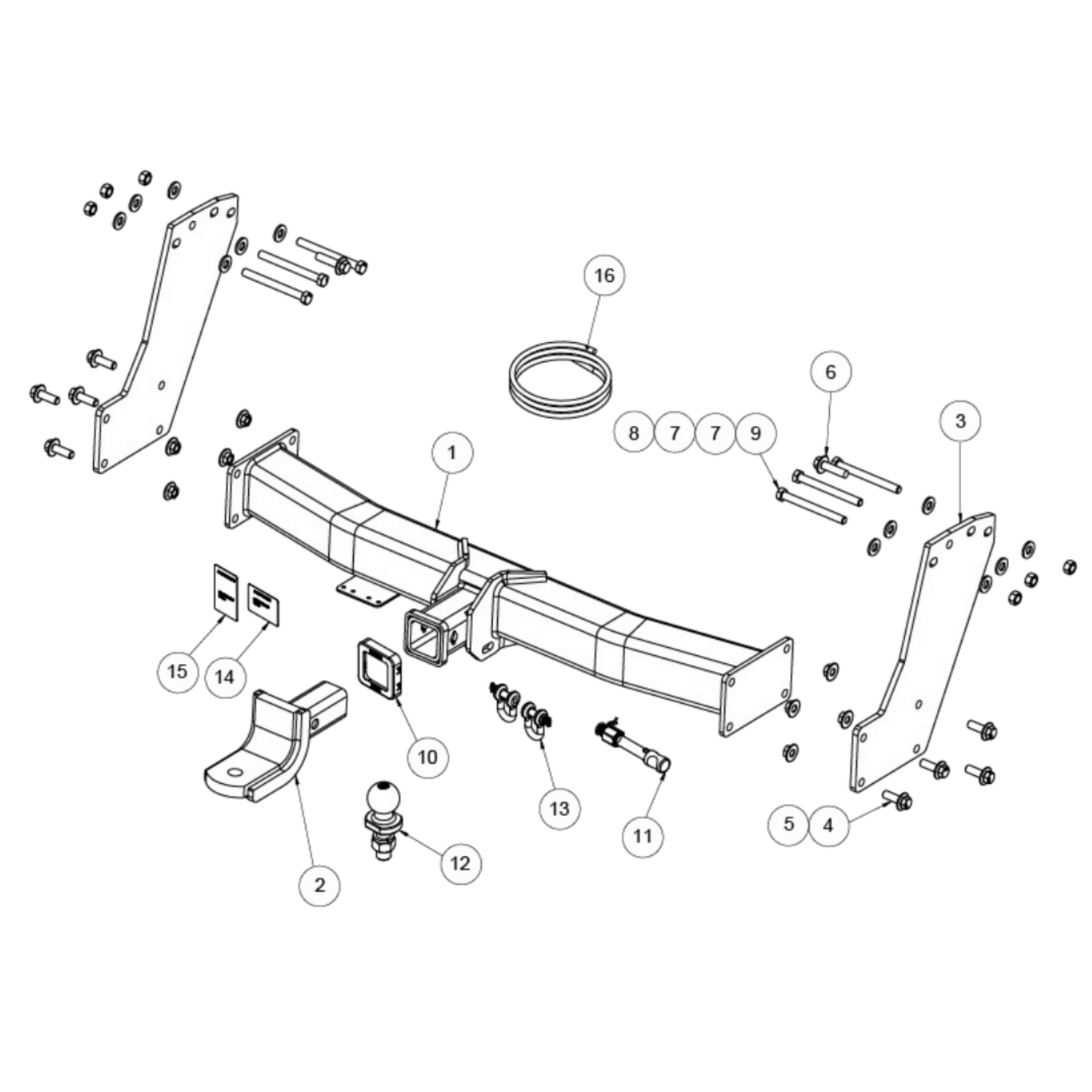 GWM Cannon NPW XSR Ute 11/2024 - On - Towbar Kit