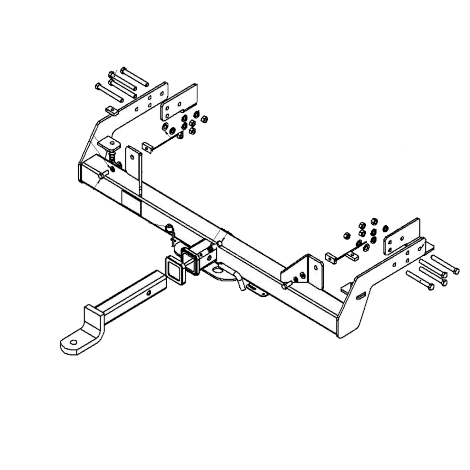 Holden Commodore 1 Tonner Cab Chassis 8' 06/2003 - 02/2006 - Towbar Kit