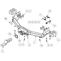 Isuzu MU-X SUV 11/2013 - 01/2017 - Towbar Kit