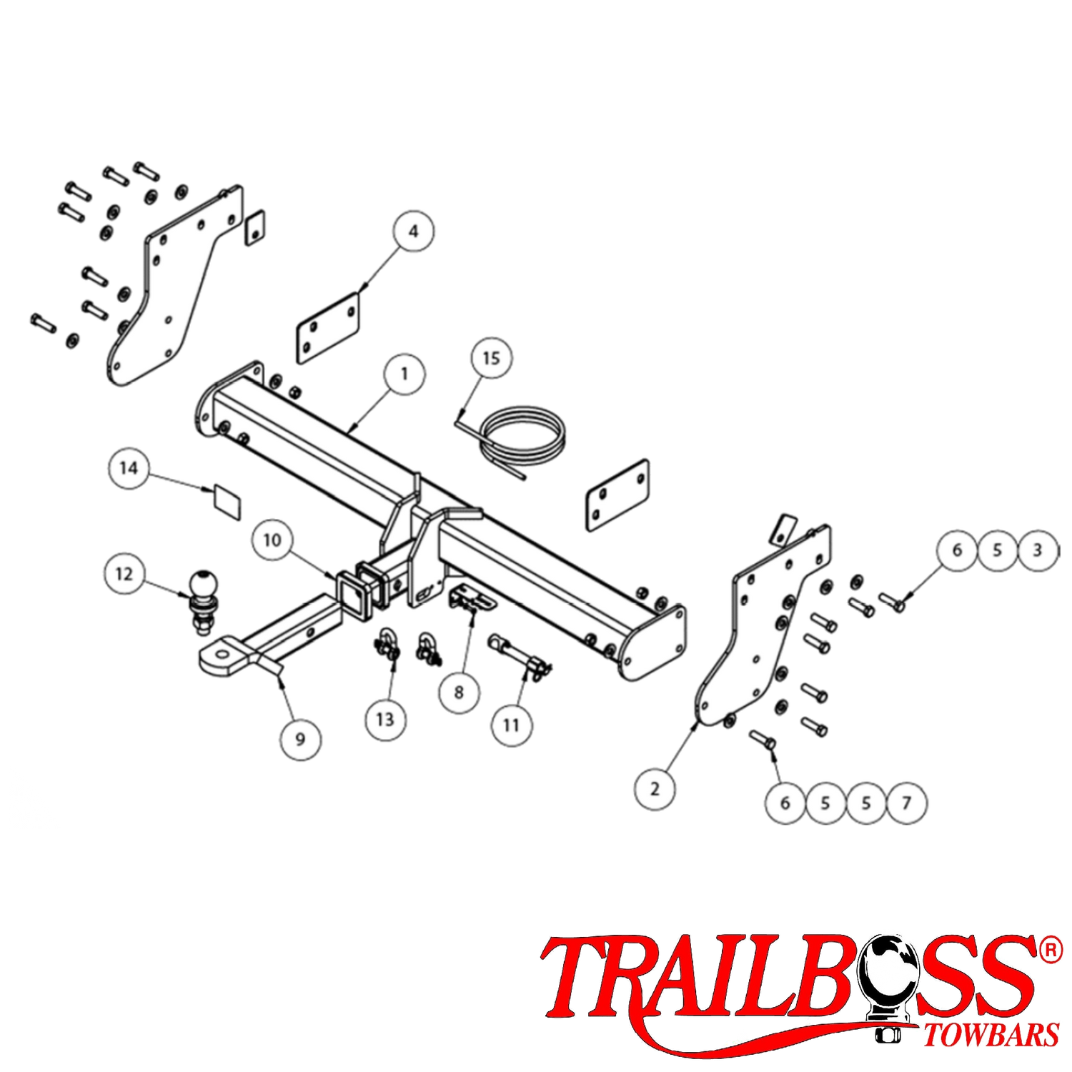 Holden Colorado RG All Models Tub Body With Step 06/2012 - 12/2020 - Towbar Kit