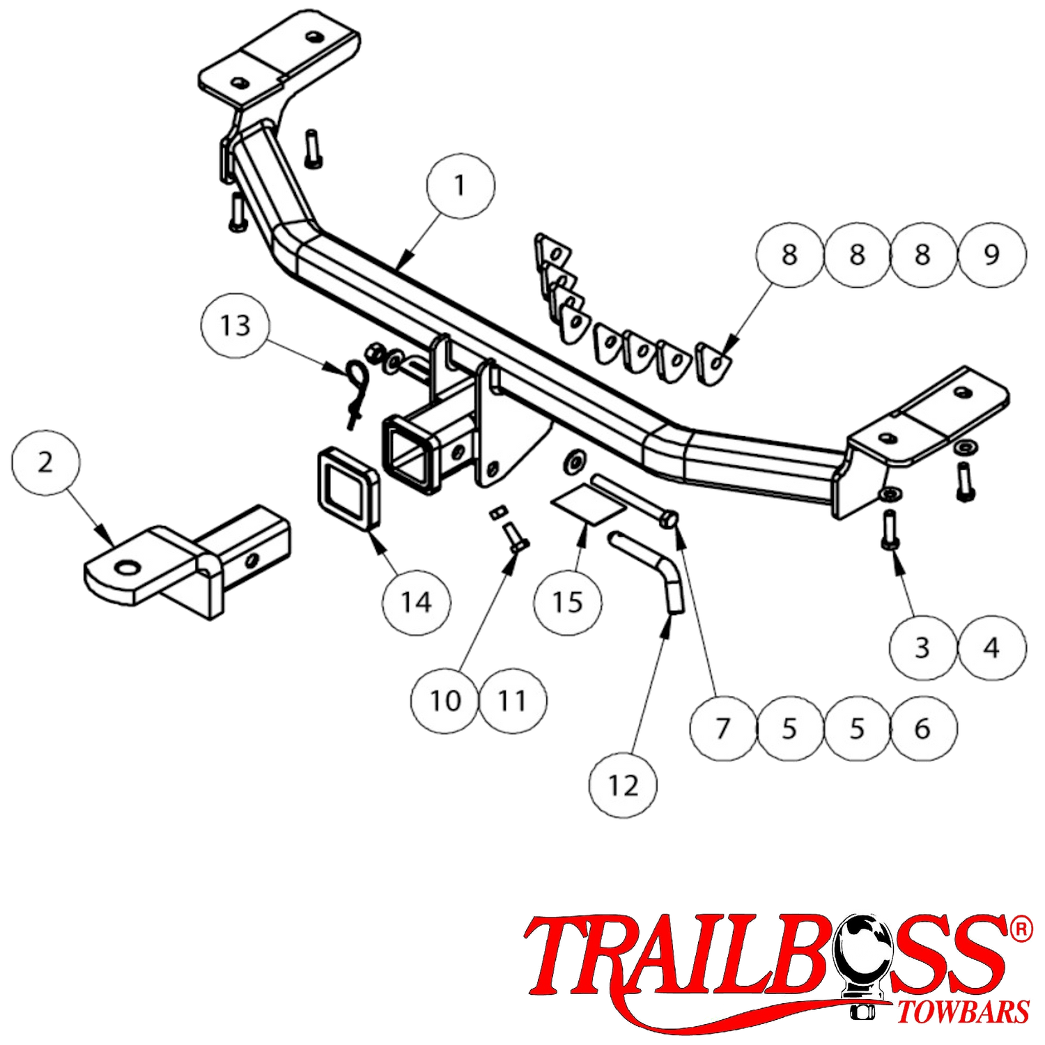 Honda CR- V SUV 11/2012 - 04/2017 (Petrol Only) - Towbar Kit