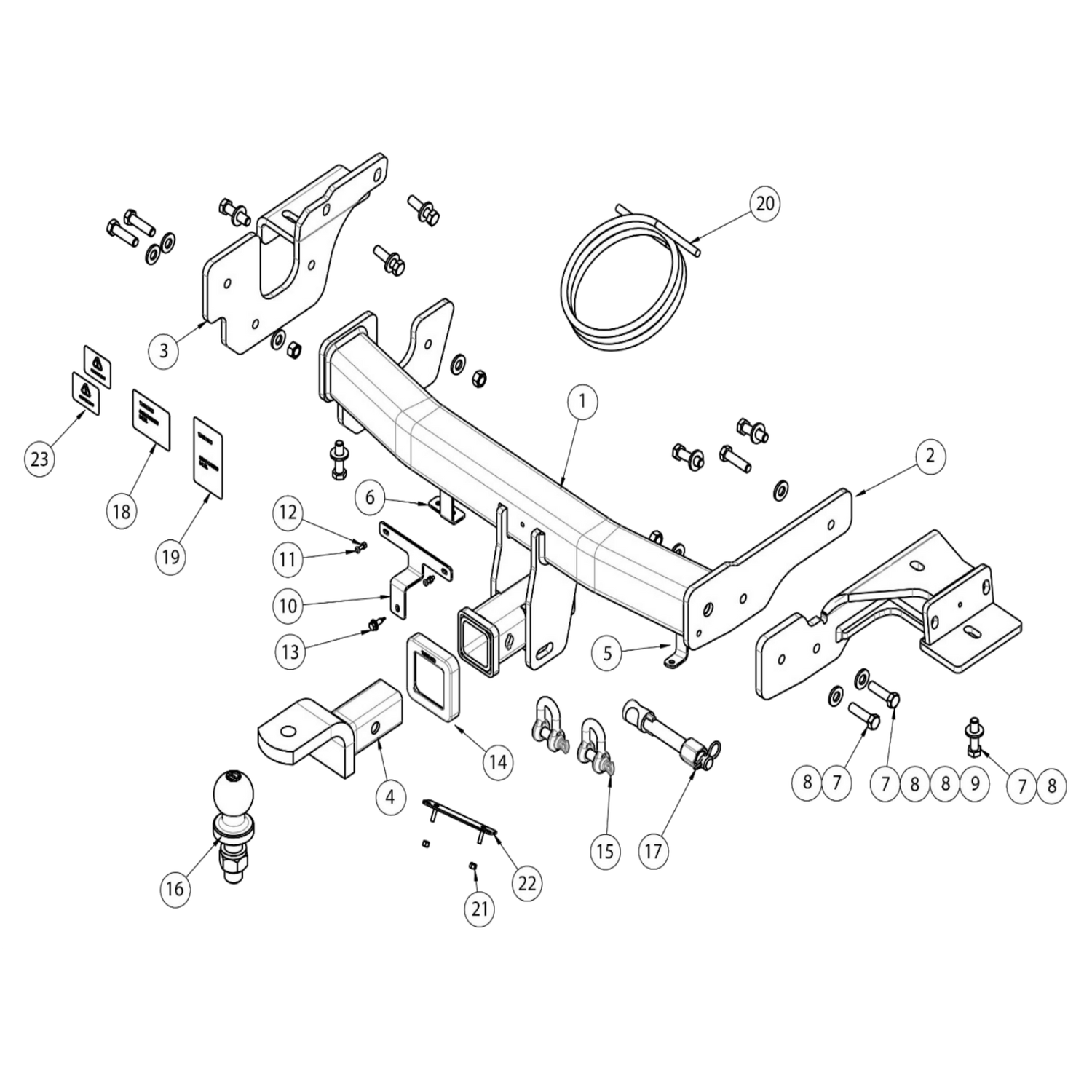Hyundai Santa Fe SUV 02/2024 - On - Towbar Kit